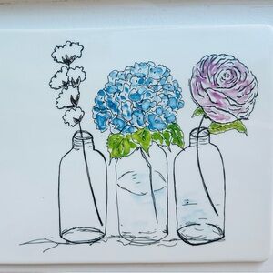 Put Out the Bon-bons Floral Treat Board/Platter